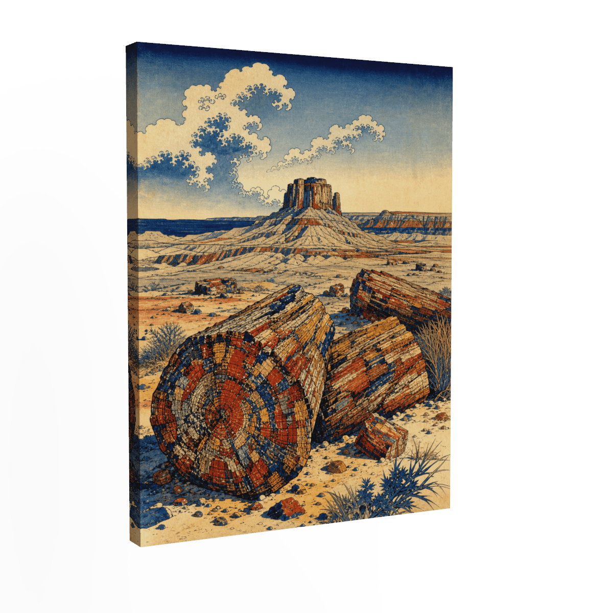 Petrified Forest — Woodblock Landscape