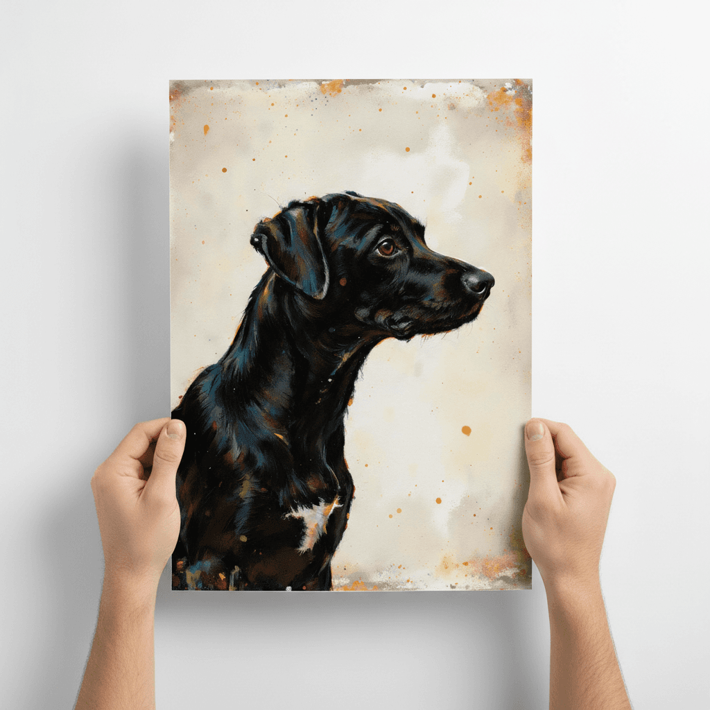 Black Labrador — Contemporary Portrait